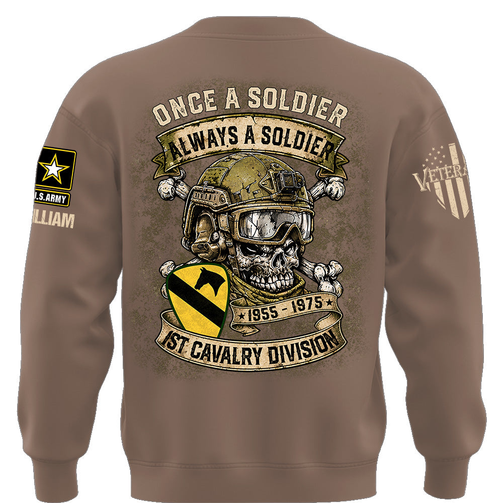 Custom Veteran Shirt Once A Soldier Always A Soldier Custom Military Patches Gift For Veterans K1702 MT2