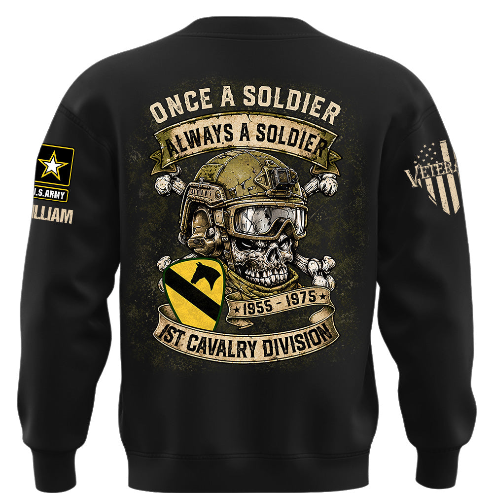 Custom Veteran Shirt Once A Soldier Always A Soldier Custom Military Patches Gift For Veterans K1702 MT2