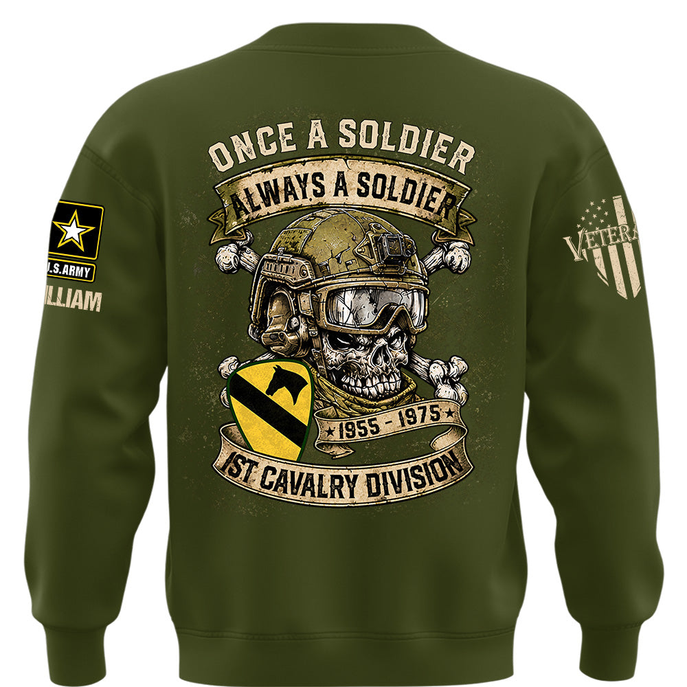 Custom Veteran Shirt Once A Soldier Always A Soldier Custom Military Patches Gift For Veterans K1702 MT2