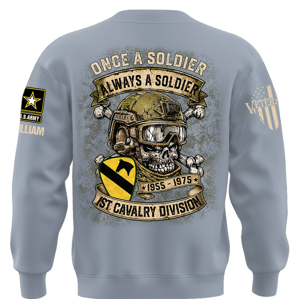 Custom Veteran Shirt Once A Soldier Always A Soldier Custom Military Patches Gift For Veterans K1702 MT2