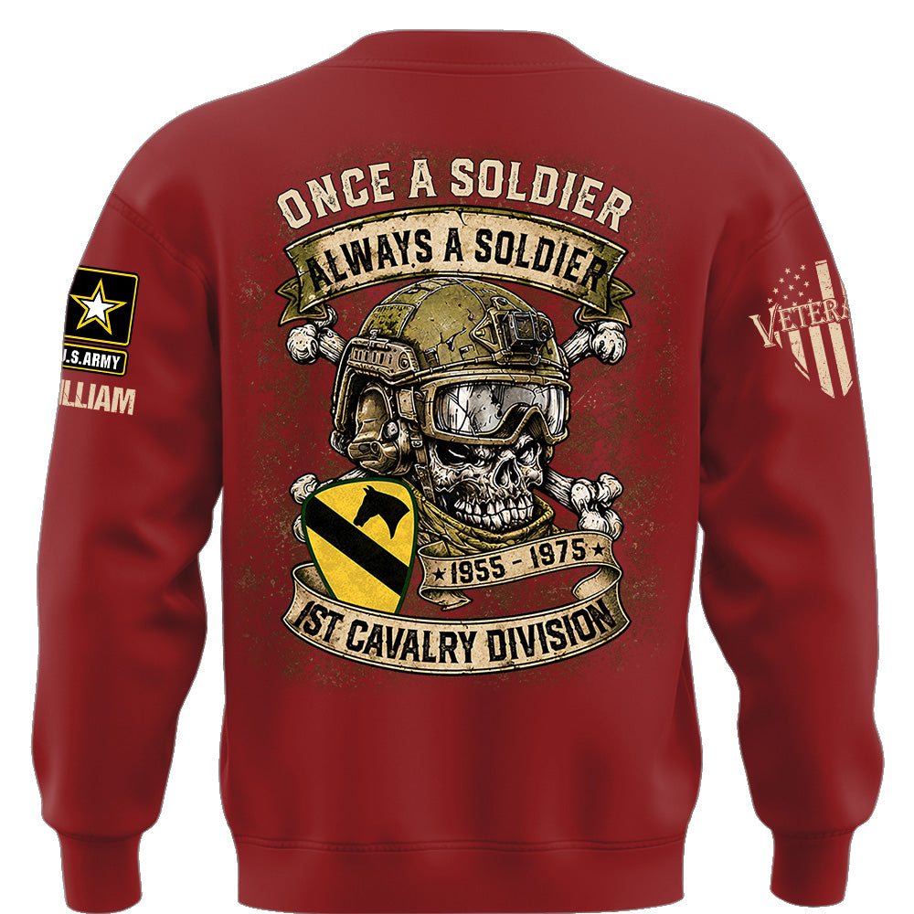 Custom Veteran Shirt Once A Soldier Always A Soldier Custom Military Patches Gift For Veterans K1702 MT2