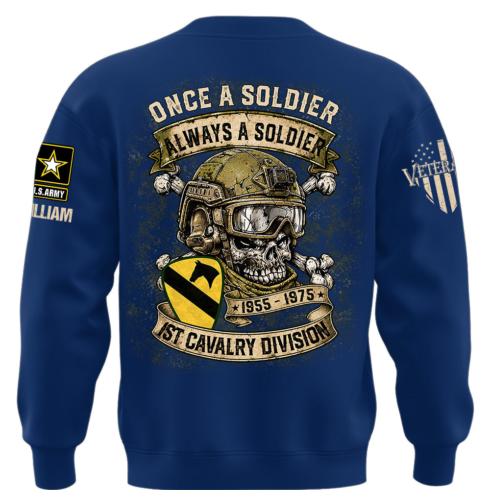 Custom Veteran Shirt Once A Soldier Always A Soldier Custom Military Patches Gift For Veterans K1702 MT2