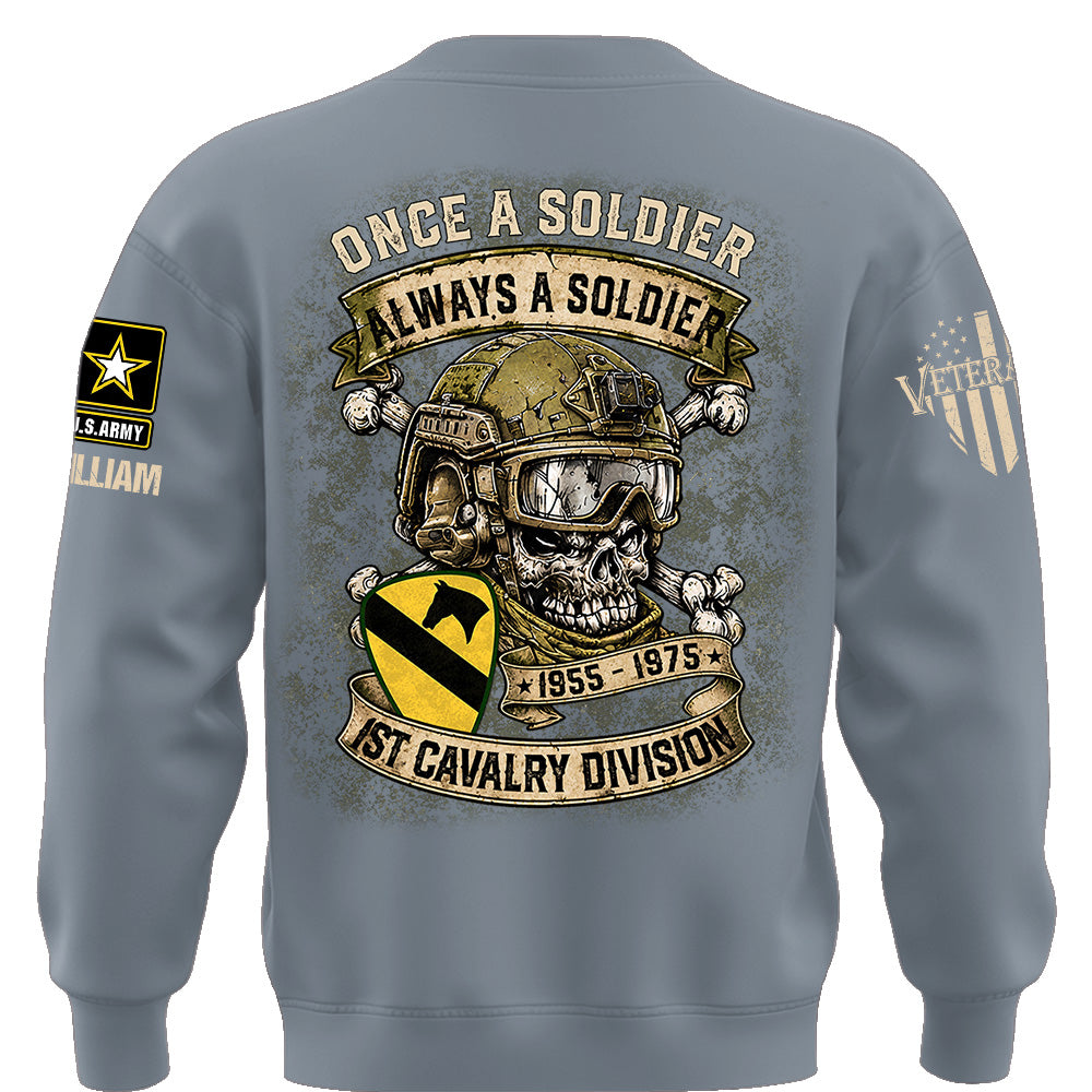 Custom Veteran Shirt Once A Soldier Always A Soldier Custom Military Patches Gift For Veterans K1702 MT2