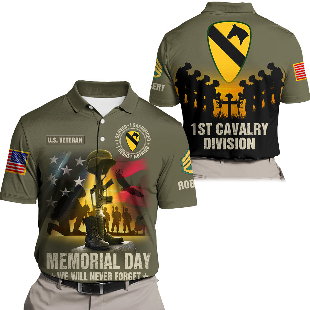 Memorial Day We Will Never Forget All Over Print Shirt Custom Military Branches Gift For Veteran K1702 Trhn