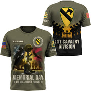 Memorial Day We Will Never Forget All Over Print Shirt Custom Military Branches Gift For Veteran K1702 Trhn