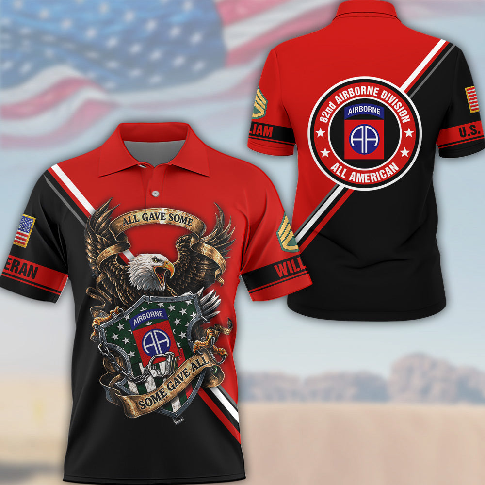 Personalized All Over Print Shirt Available Military Divisions Custom Gift For Veterans K1702 MT2