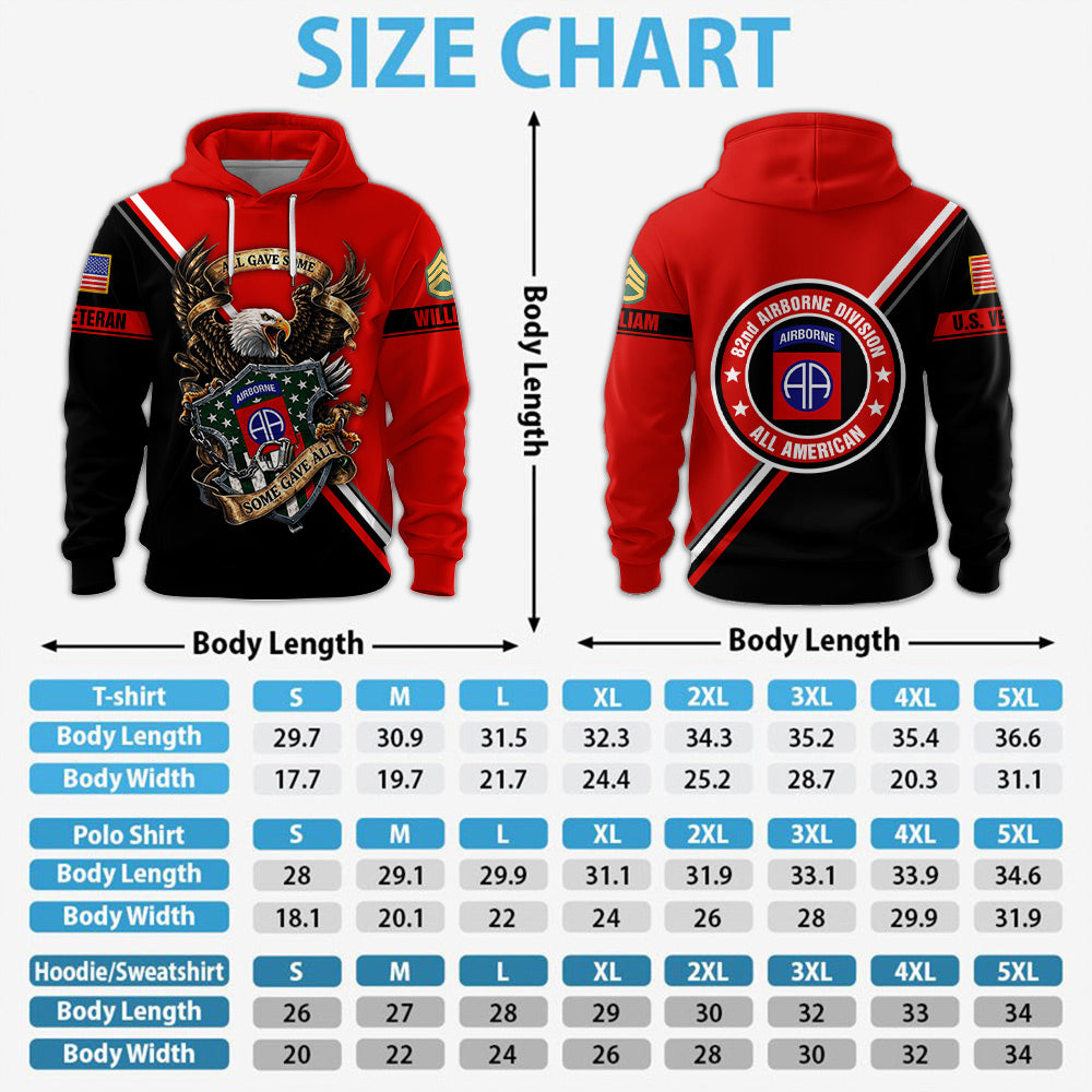 Personalized All Over Print Shirt Available Military Divisions Custom Gift For Veterans K1702 MT2