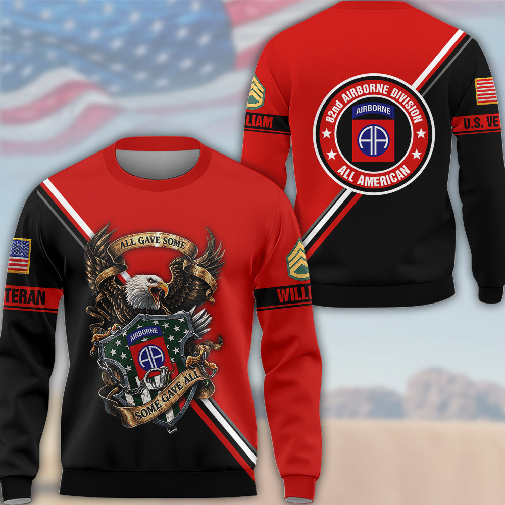 Personalized All Over Print Shirt Available Military Divisions Custom Gift For Veterans K1702 MT2