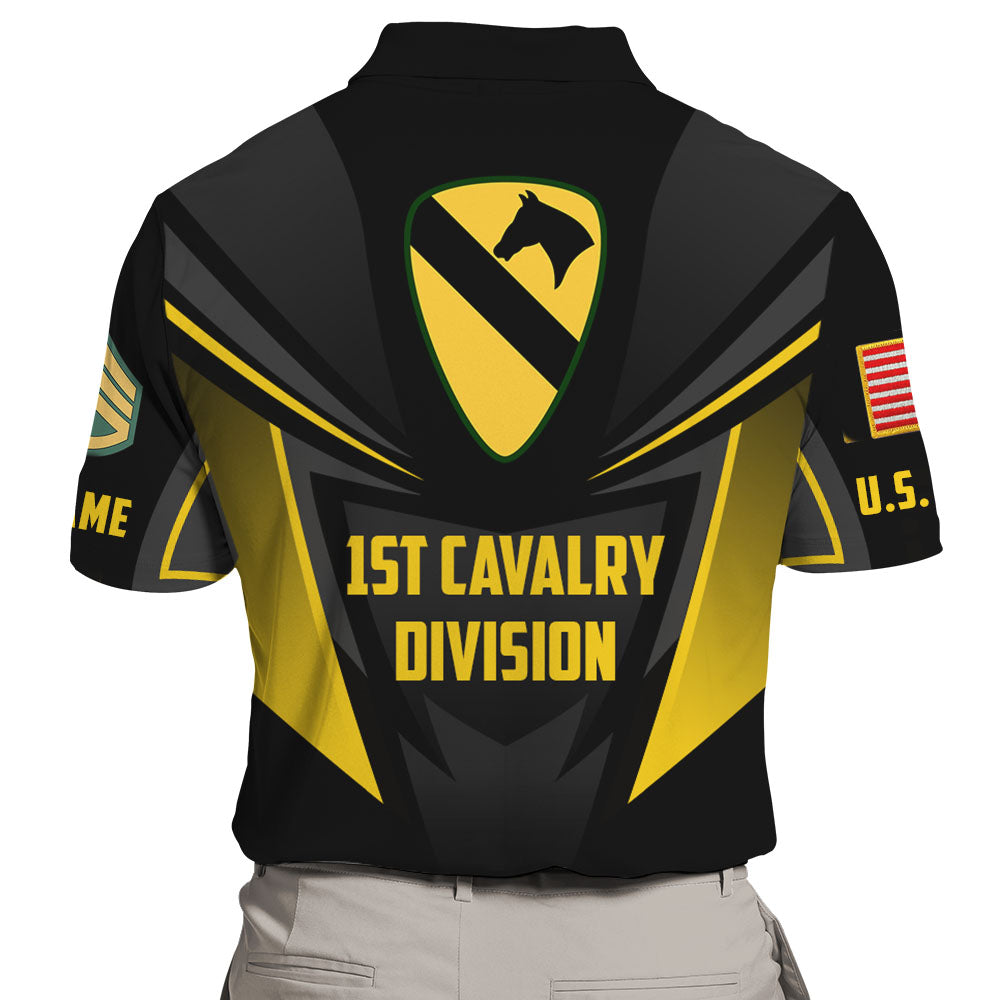 Personalized All Over Print Shirt Custom Military Badges Division For Soldiers Veterans K1702