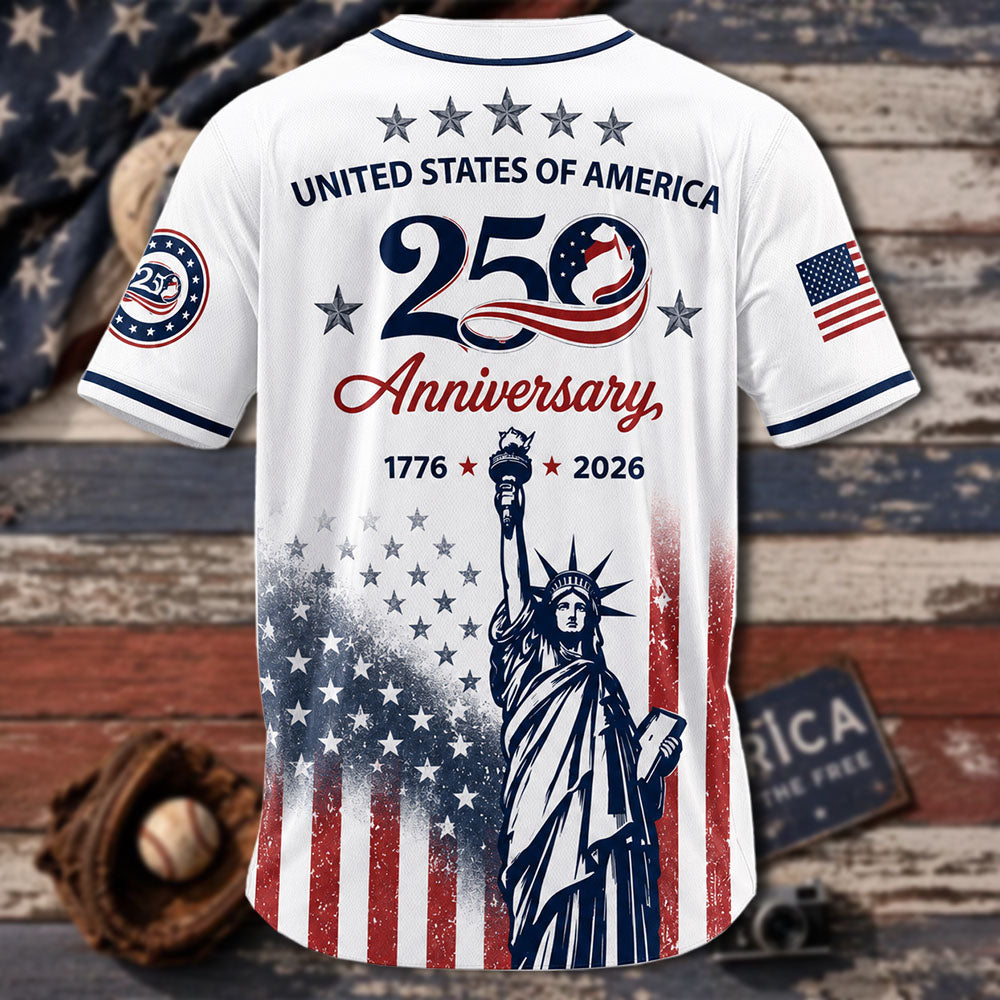 Custom Independence Day Baseball Jersey, Personalized Youth Patriotic Shirt, America Birthday Gift 2