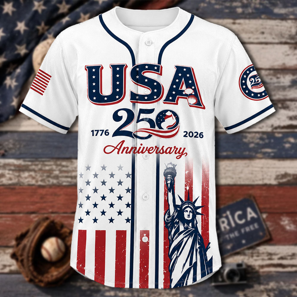 Custom Independence Day Baseball Jersey, Personalized Youth Patriotic Shirt, America Birthday Gift 2
