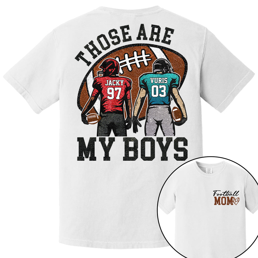 Personalized Football Mom Football Grandma Shirt Those Are My Kids Shirt Gift For Sport Family T1807 T24