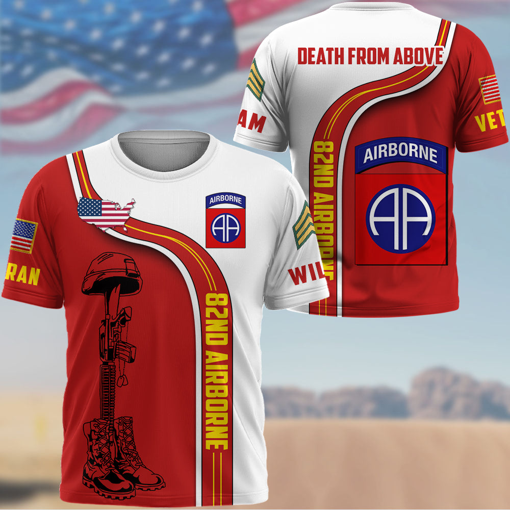 Custom Veteran All Over Print Shirt Available All Military Branches Gift For Veteran Dad Grandpa K1702 Trhn