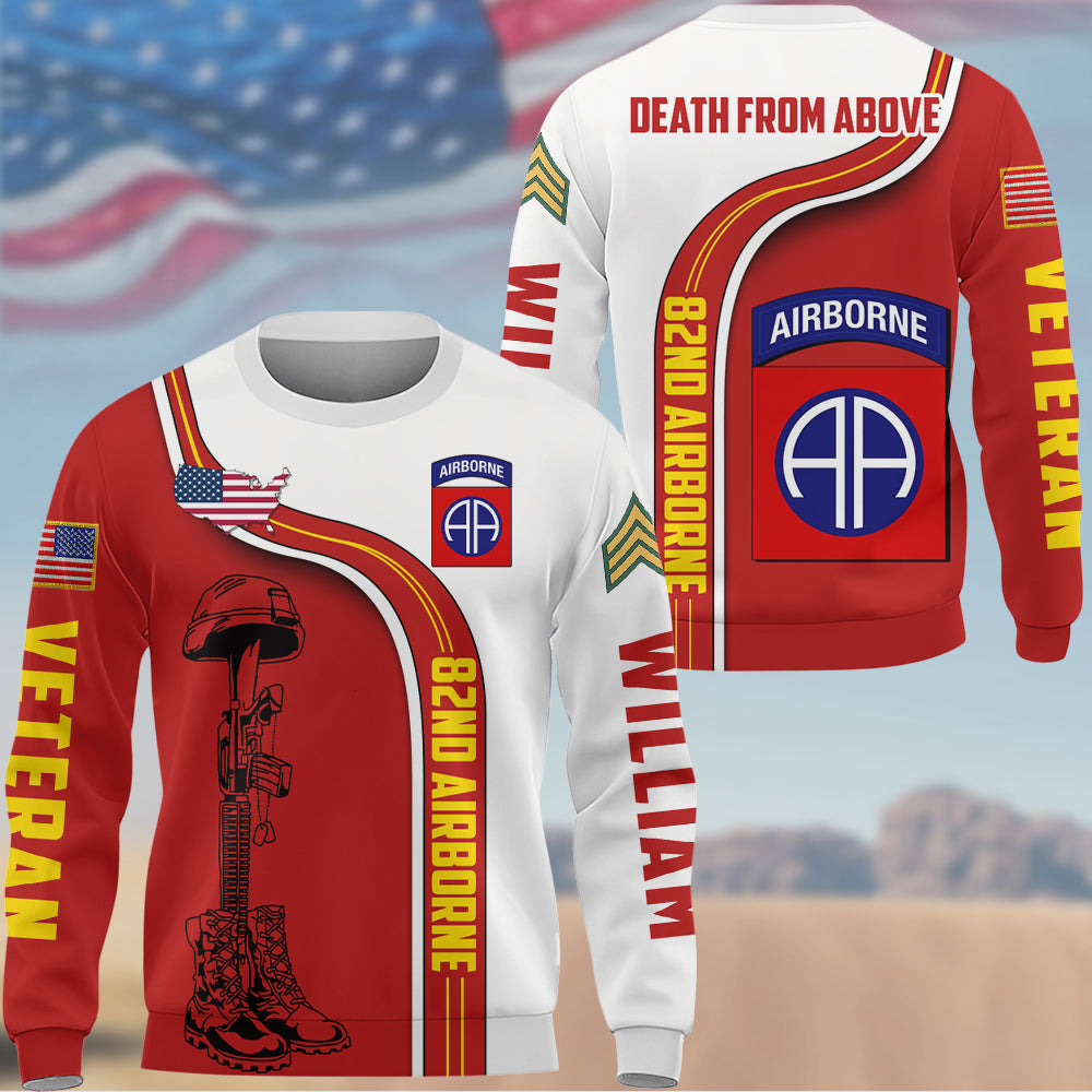 Custom Veteran All Over Print Shirt Available All Military Branches Gift For Veteran Dad Grandpa K1702 Trhn
