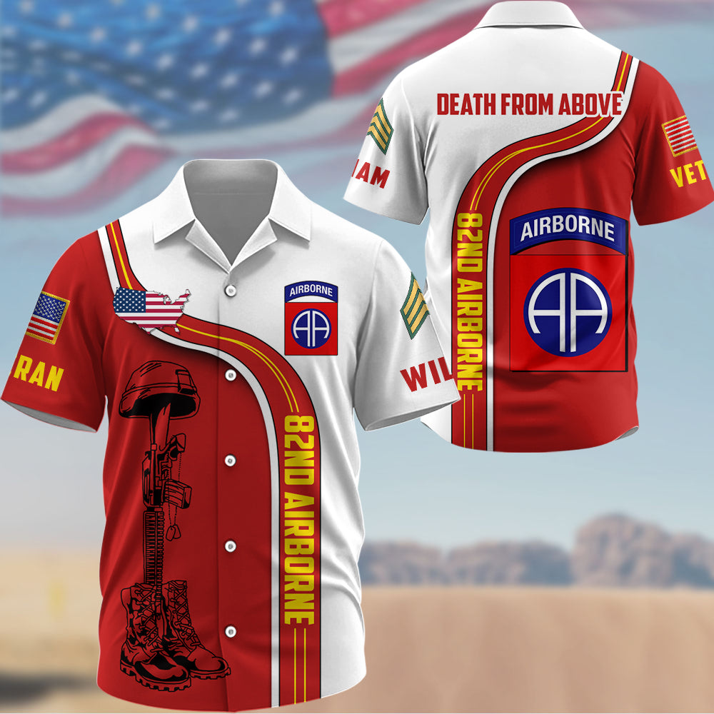 Custom Veteran All Over Print Shirt Available All Military Branches Gift For Veteran Dad Grandpa K1702 Trhn