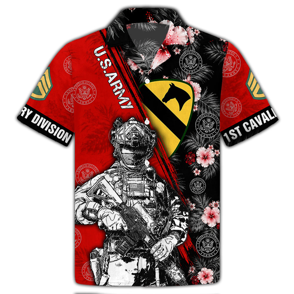 Personalized Hawaiian Shirt Custom Military Gift For Veterans Custom All Branches Hawaiian Shirt Gift K1702 MT2