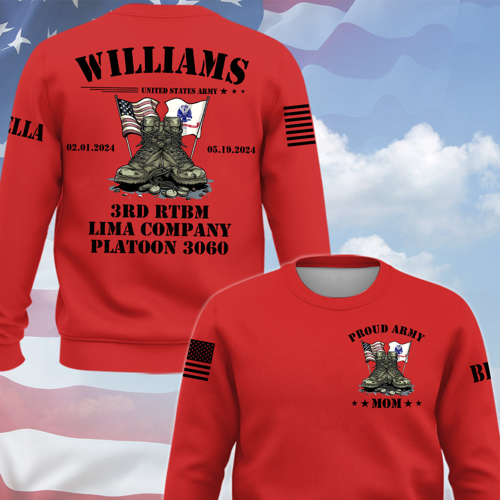 Proud Army Family Members All Over Print Shirt Vr2 Custom Recruit Training Unit Designation Shirt For Proud Military Family Graduate Shirt K1702 Trhn