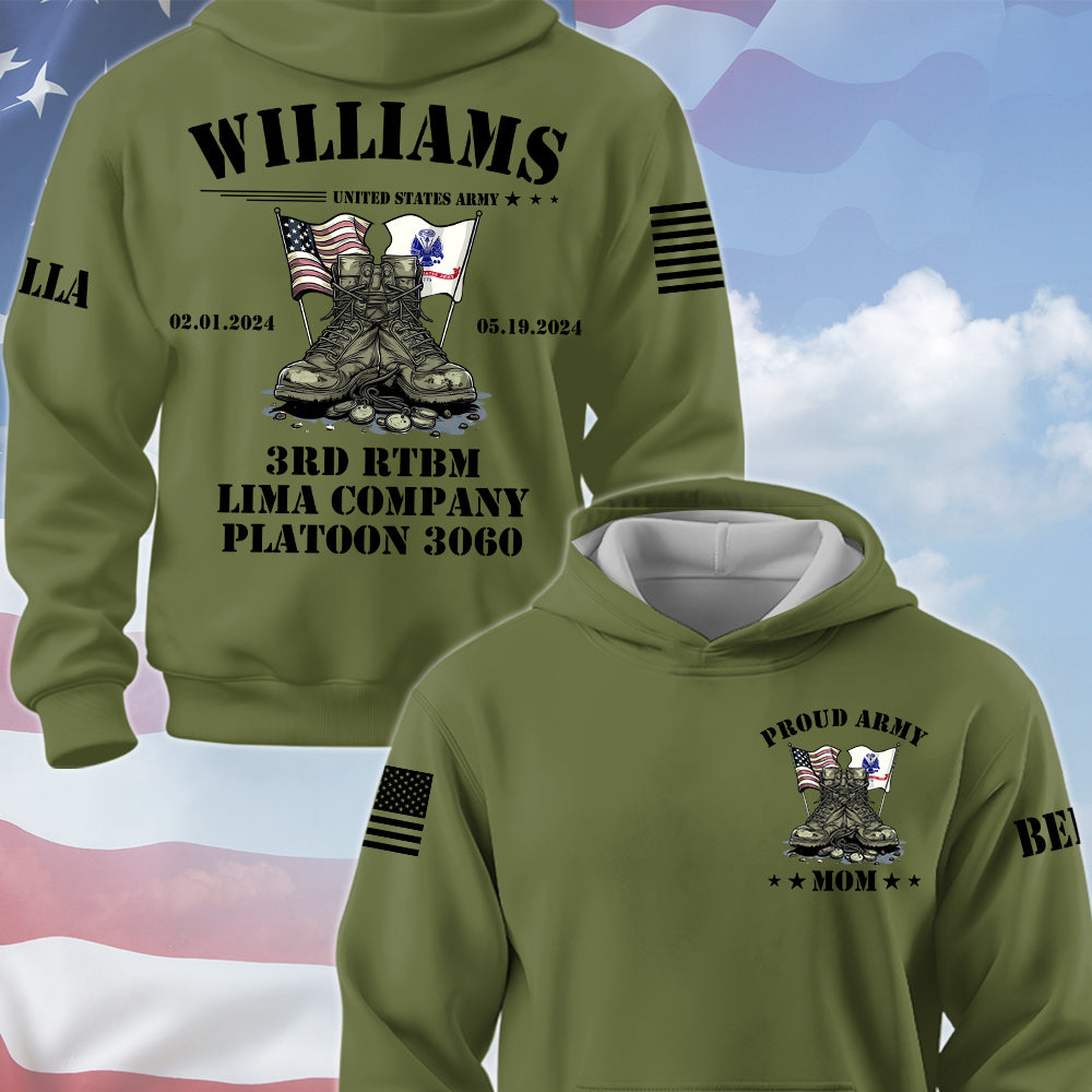 Proud Army Family Members All Over Print Shirt Vr2 Custom Recruit Training Unit Designation Shirt For Proud Military Family Graduate Shirt K1702 Trhn