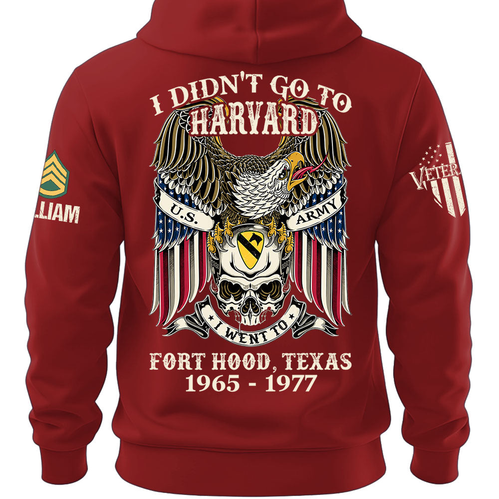 Custom Veteran Shirt I Didn't Go To Harvard I Went To Military Base Gift For Veterans K1702 MT2