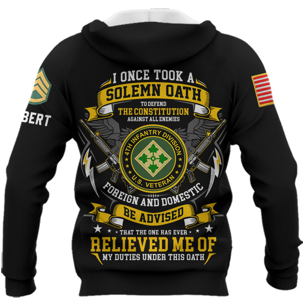 Custom All Over Print Shirt I Once Took A Solemn Oath To Defend The Constitution US Veteran Soldier Gift K1702 Trhn