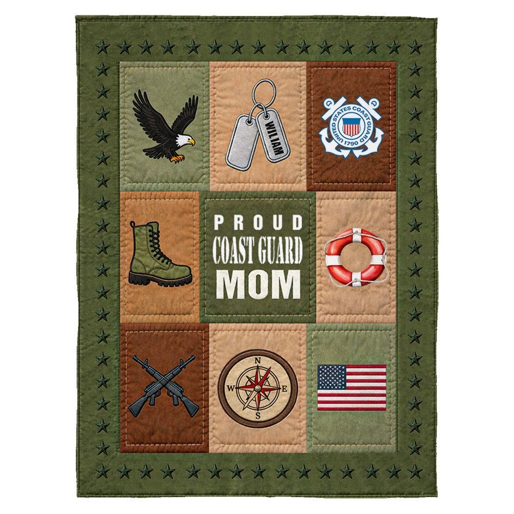 Custom Military Blanket – Personalized Branch and Name Soldier – Gift For Military Family K1702 MT2