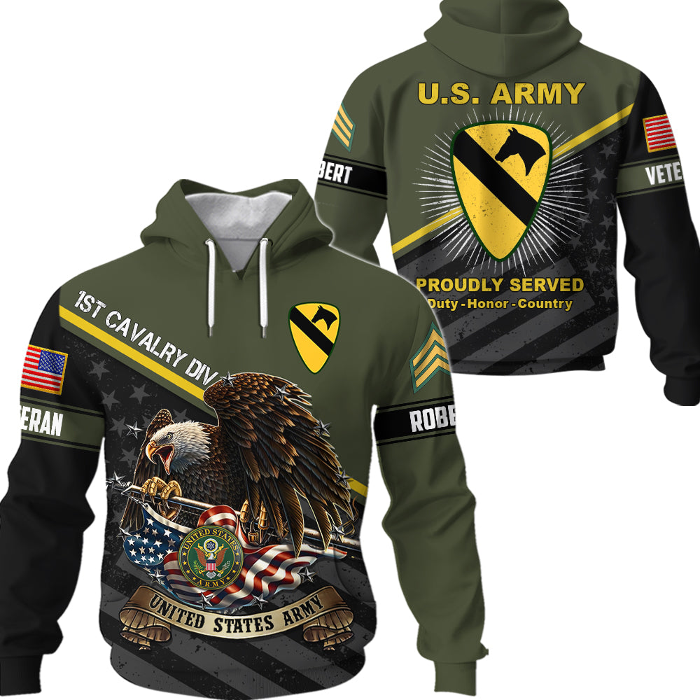 US Veteran Hoodie And Pants Custom All Branches Military Proudly Served Gift For Veterans All Over Print Shirt K1702 Trhn