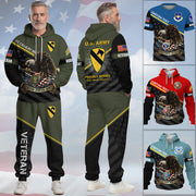 US Veteran Hoodie And Pants Custom All Branches Military Proudly Served Gift For Veterans All Over Print Shirt K1702 Trhn