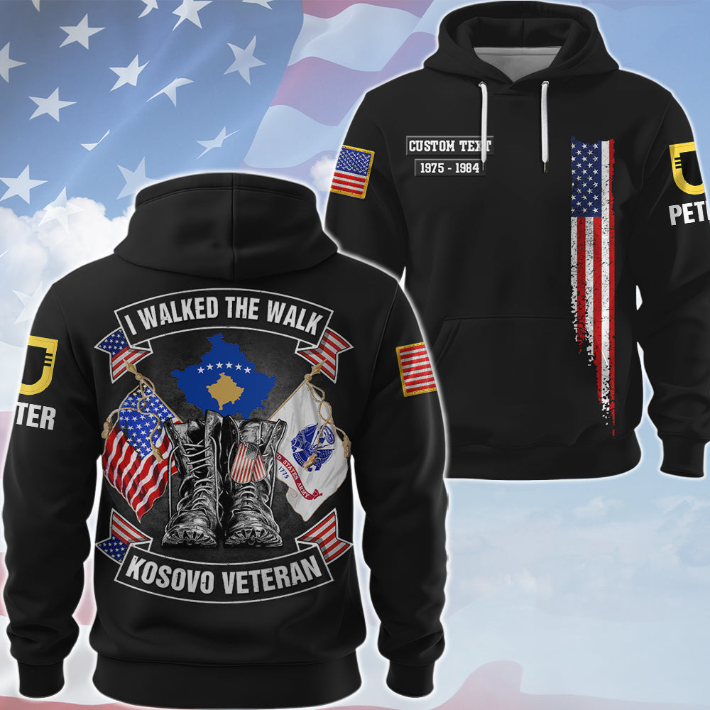 I Walked The Walk – Personalized Veteran All Over Print Shirt Service Veteran Custom Shirt K1702 Trhn