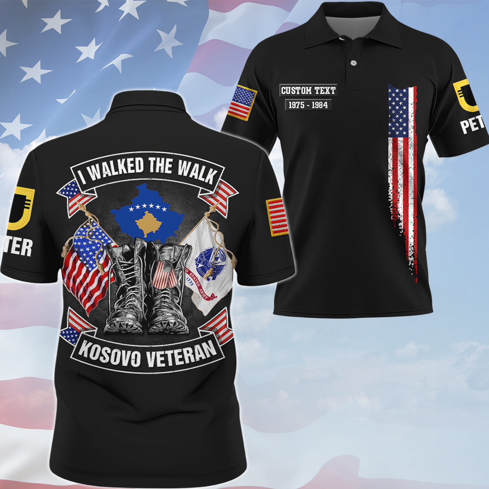 I Walked The Walk – Personalized Veteran All Over Print Shirt Service Veteran Custom Shirt K1702 Trhn