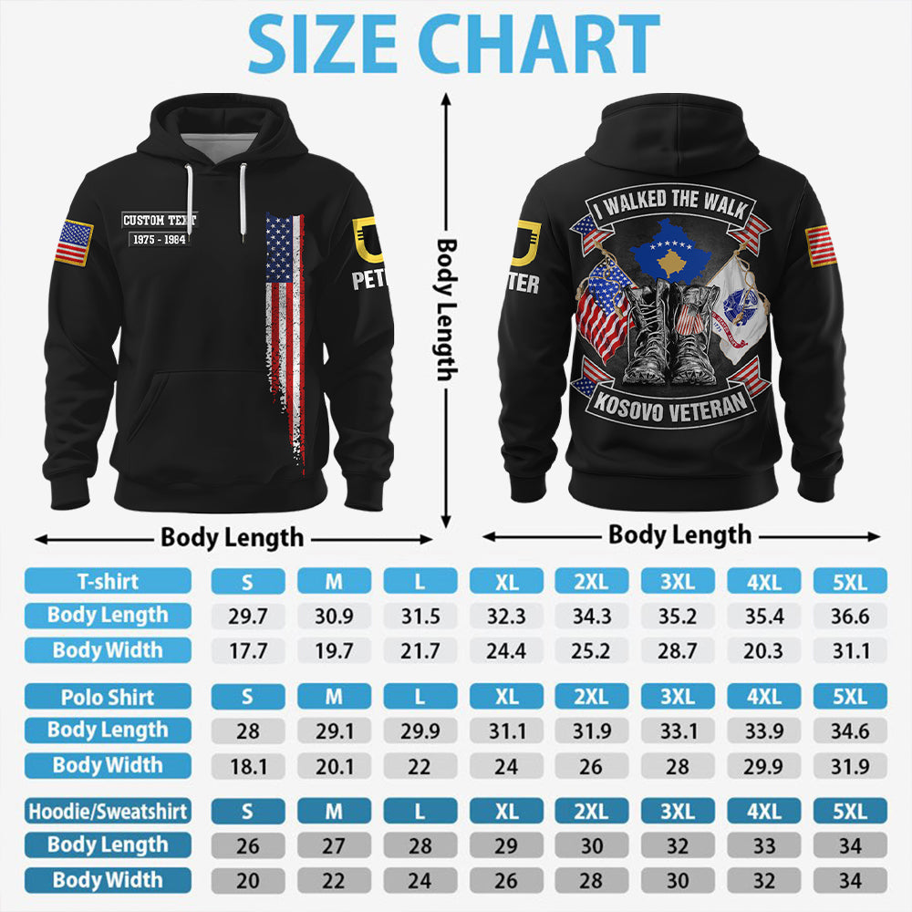 I Walked The Walk – Personalized Veteran All Over Print Shirt Service Veteran Custom Shirt K1702 Trhn