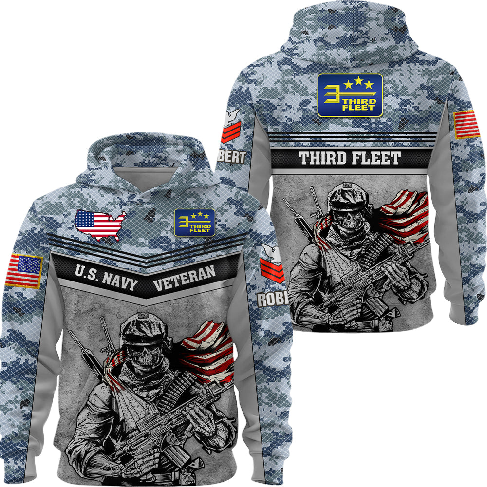 Personalized All Over Print Shirt Custom All Branches Rank Division Name For Military Retirement Veteran Dad Grandpa K1702 Trhn