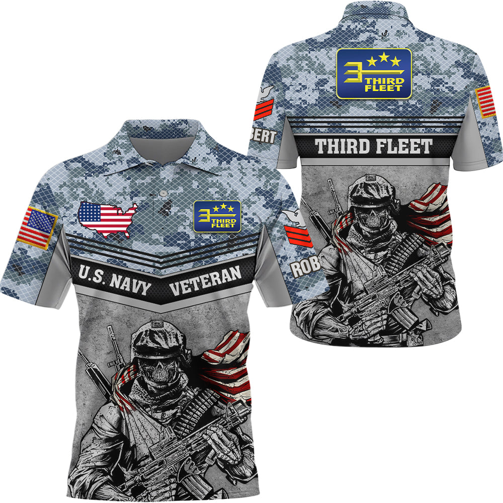Personalized All Over Print Shirt Custom All Branches Rank Division Name For Military Retirement Veteran Dad Grandpa K1702 Trhn