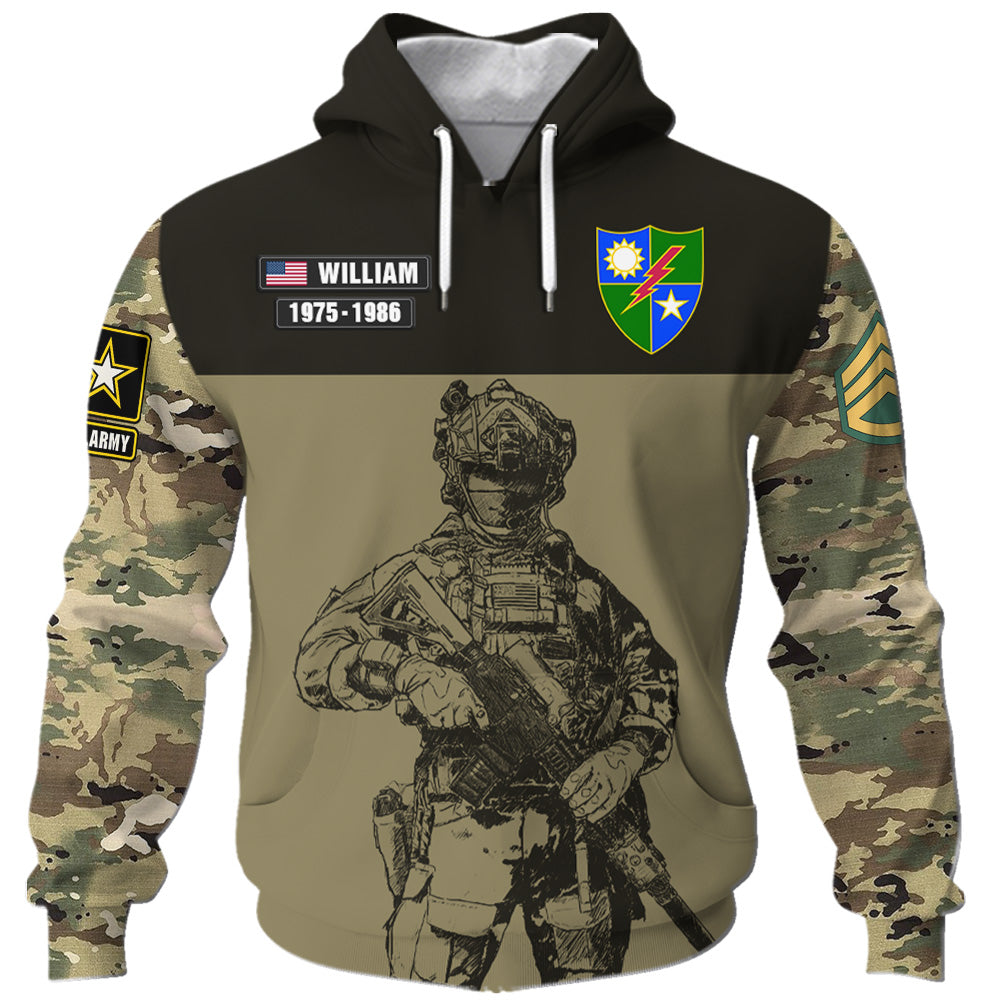 Custom All Over Print Shirt Walked The Walk, Custom Military Patches Veteran Shirt Gifts For Dad, Grandpa K1702 Trhn