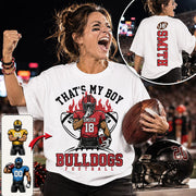 That's My Boy Personalized Football Mom Shirt Custom Team Name & Player Number Shirt Vr2 Na02 T24