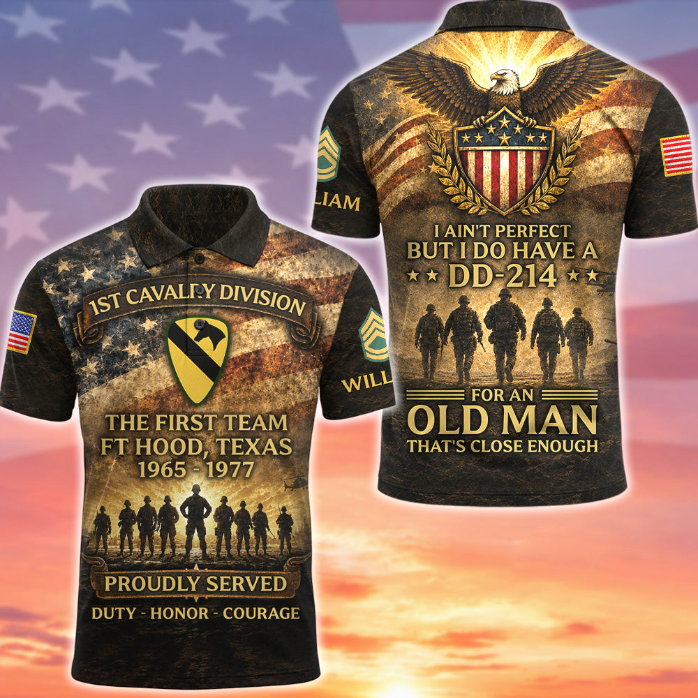 Personalized All Over Print Shirt Veteran Military Custom Shirt Available All Military Branches Division Military K1702 MT2