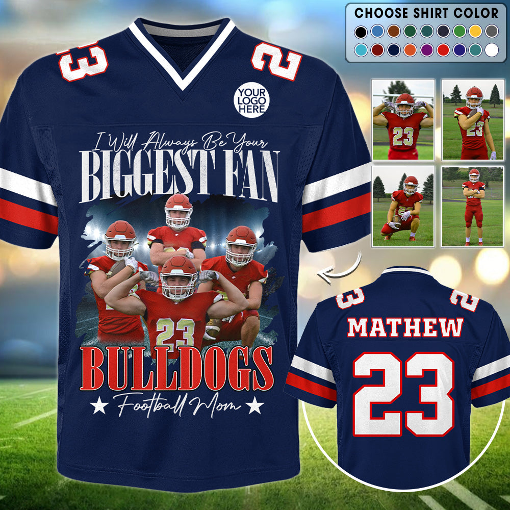 Custom Photo Football Game Day Football Jersey, Custom Team Name, Gift For Football Lovers, Gift For Football Player MI209 T24