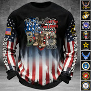 260226 My Heart Is Where His Boots Are, My Son My Hero - Proud Military Family All Over Print Shirt Hoodie Gift K1702 Trhn