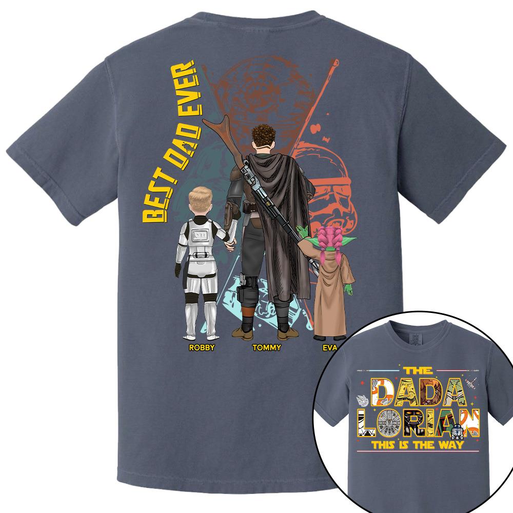 The Dadalorian This Is The Way - Personalized Shirt Custom Nickname With Kids Gift For Dad 2026 T1807 Hv01