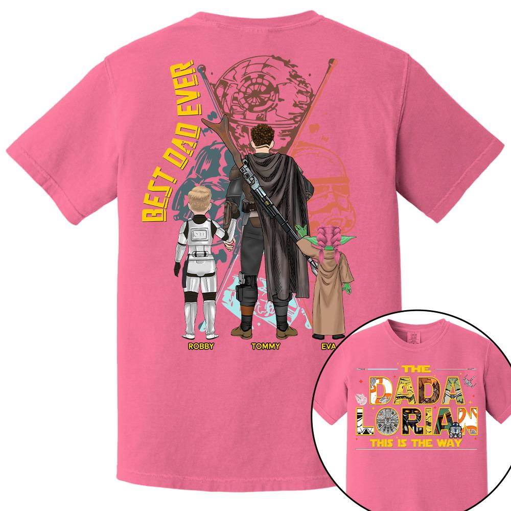 The Dadalorian This Is The Way - Personalized Shirt Custom Nickname With Kids Gift For Dad 2026 T1807 Hv01