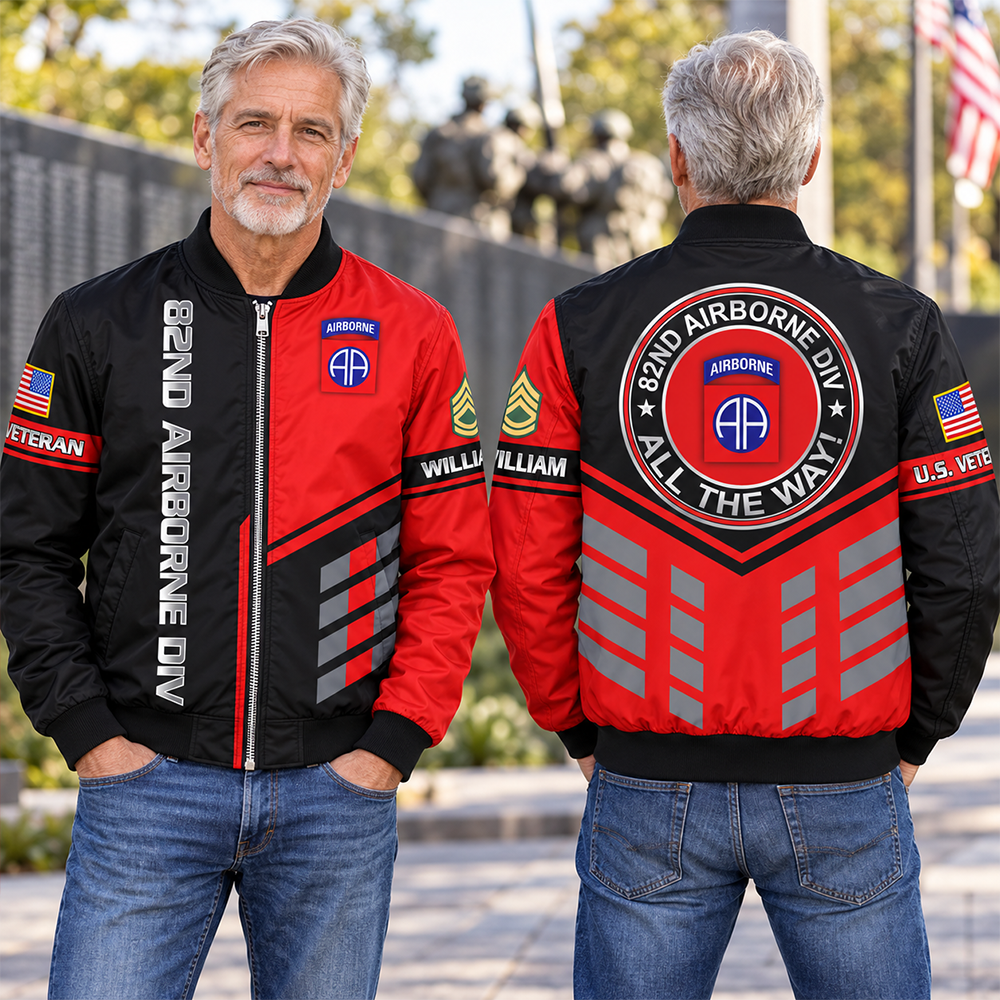 Personalized Windbreaker Jacket Proudly Served U.S Military Veteran Gift For US Military Veteran Vr2 K1702 MT2 DH09