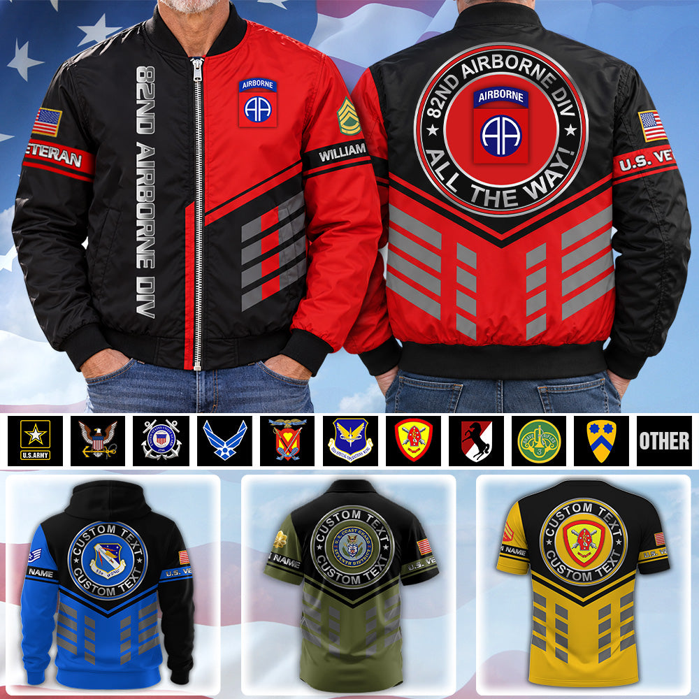 Personalized Windbreaker Jacket Proudly Served U.S Military Veteran Gift For US Military Veteran Vr2 K1702 MT2 DH09