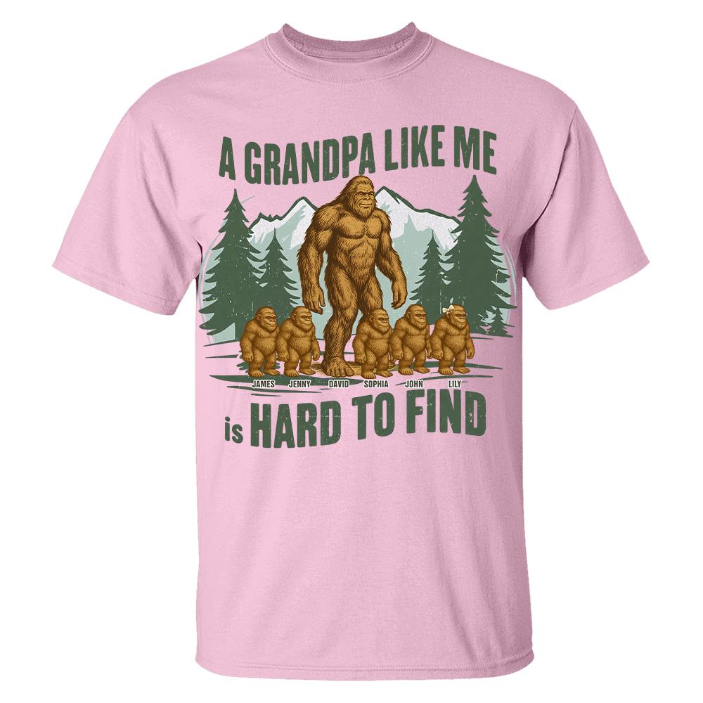 Retro Funny Bigfoot Dad Shirt, Funny A Dad Like Me Is Hard To Find T-Shirt, Popular Fathers Day Shirt, Fathers Day Gift, Cool Dad Gift Hv01