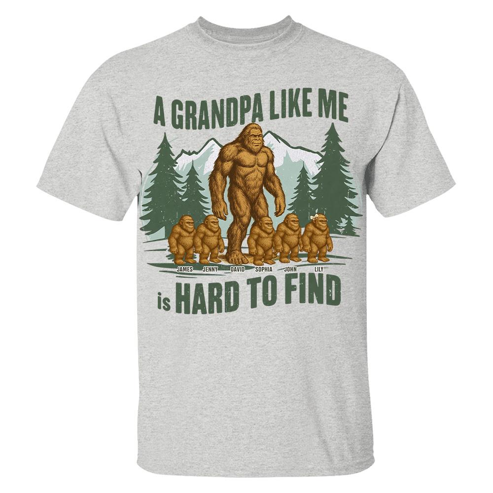 Retro Funny Bigfoot Dad Shirt, Funny A Dad Like Me Is Hard To Find T-Shirt, Popular Fathers Day Shirt, Fathers Day Gift, Cool Dad Gift Hv01
