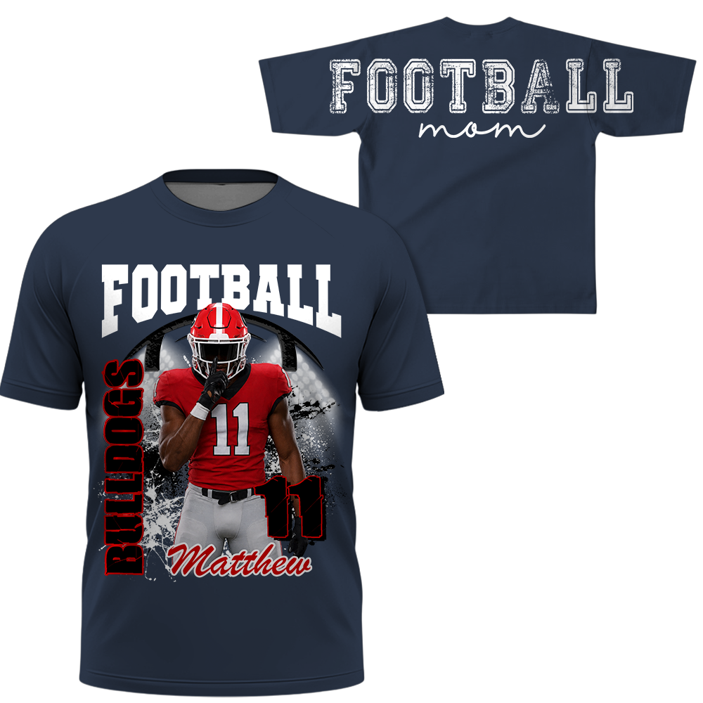 Custom Football Mom Sweatshirt,   Game Day Football Mom, Sports Mom Gift L0411 Hv01