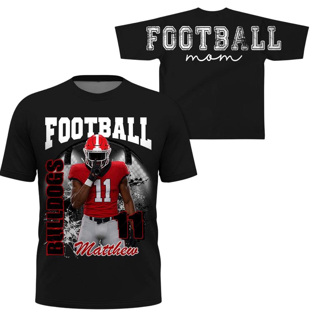 Custom Football Mom Sweatshirt,   Game Day Football Mom, Sports Mom Gift L0411 Hv01