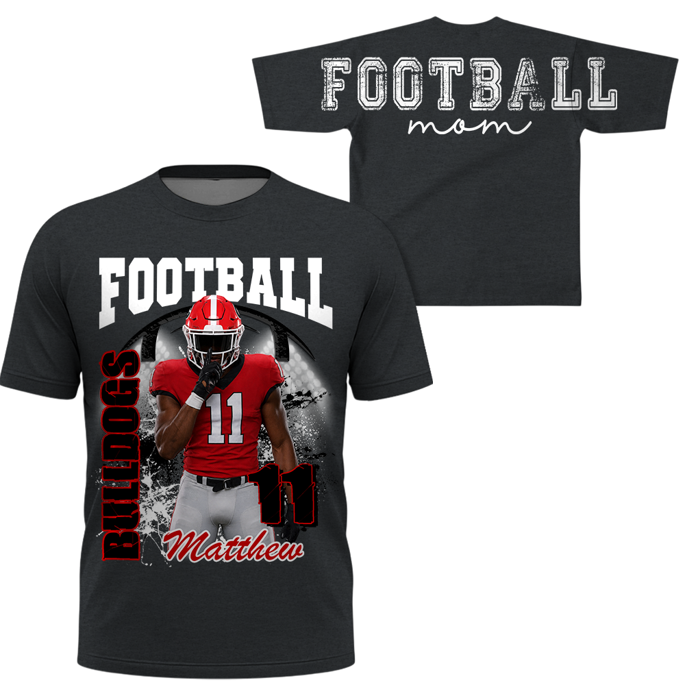 Custom Football Mom Sweatshirt,   Game Day Football Mom, Sports Mom Gift L0411 Hv01