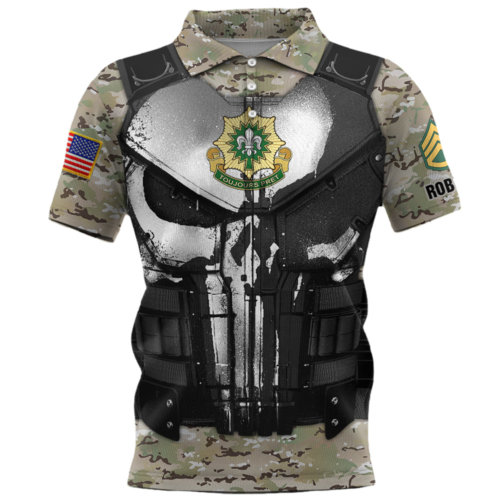 Custom Veteran All Over Print Shirt Military Skull Camouflage Pattern  Gift Veterans K1702 Trhn