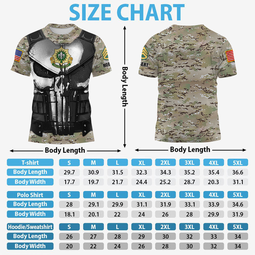 Custom Veteran All Over Print Shirt Military Skull Camouflage Pattern  Gift Veterans K1702 Trhn