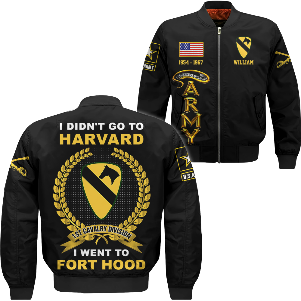 I Didn't Go To Harvard I Went to Military Base Vintage Personalized Shirt For US Military Veteran K1702