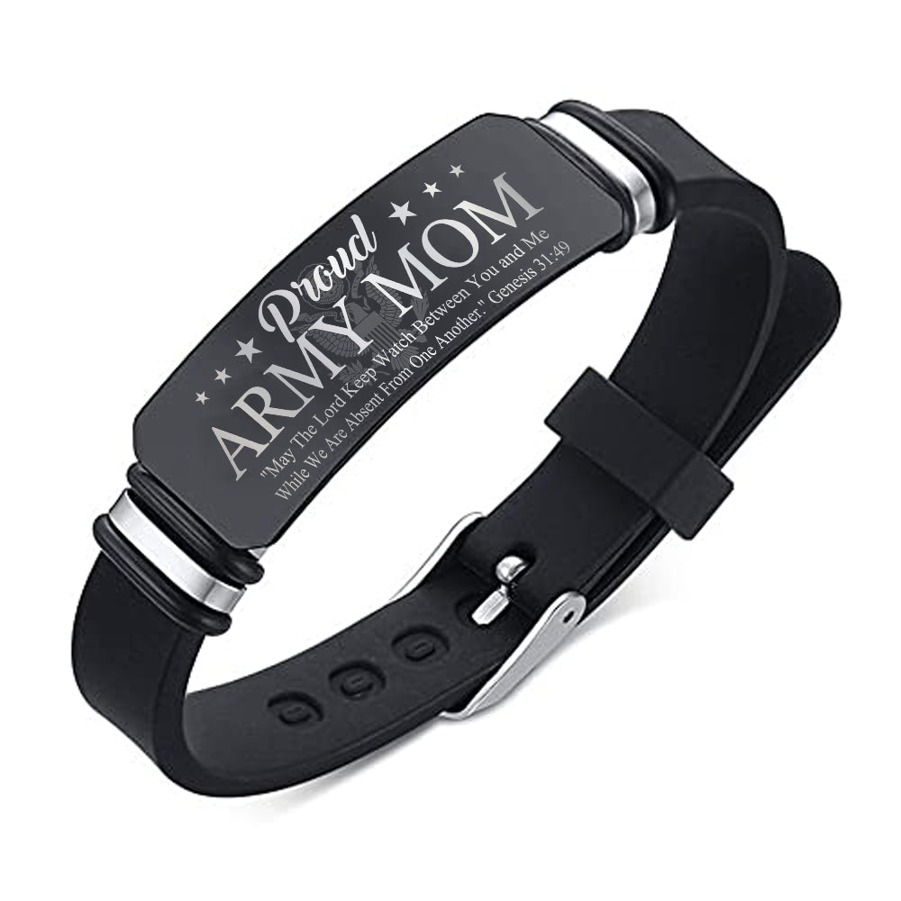 Custom Military Bracelet For Family Member – May the Lord Keep Watch Scripture Band K1702 Trhn